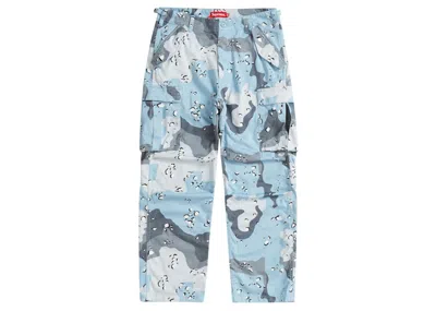 Pre-owned Supreme Men's  Cargo Pant (ss20) In Blue Chocolate Chip Camo