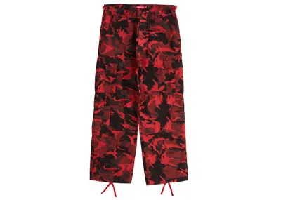 Pre-owned Supreme Men's  Cargo Pant (ss23) In Red Camo