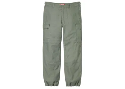 Pre-owned Supreme Men's  Cargo Pant (ss24) In Olive
