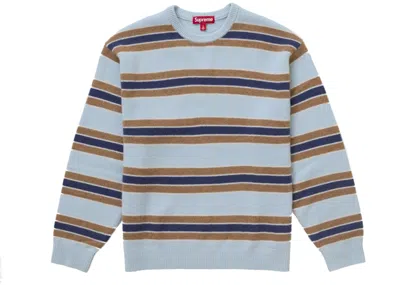 Pre-owned Supreme Men's  Cashmere Sweater (fw24) In Blue Stripe