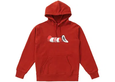 Pre-owned Supreme Men's  Cat In The Hat Hooded Sweatshirt In Rust