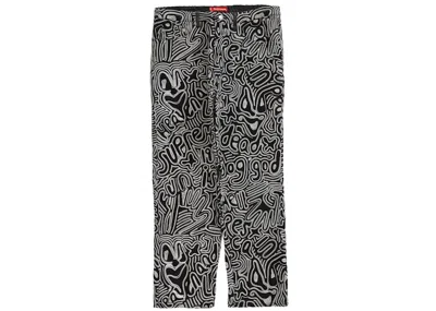 Pre-owned Supreme Men's  Chainstitch Regular Jean In Black