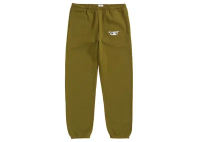 Pre-owned Supreme Men's  Champion 3d Metallic Sweatpant In Olive