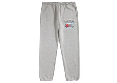 Pre-owned Supreme Men's  Champion Chrome Sweatpant In Heather Grey