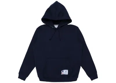 Pre-owned Supreme Men's  Champion Hooded Sweatshirt (ss18) In Navy Blue