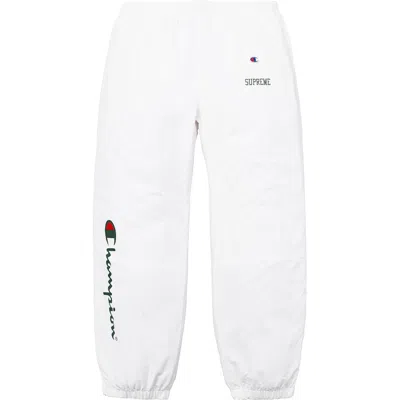 Pre-owned Supreme Men's  Champion Track Pant In White