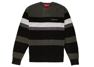 Pre-owned Supreme Men's  Chenille Sweater In Black