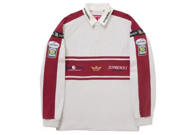 Pre-owned Supreme Men's  Chest Stripe Rugby In Stone In Gray