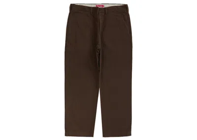 Pre-owned Supreme Men's  Chino Pant (fw22) In Brown