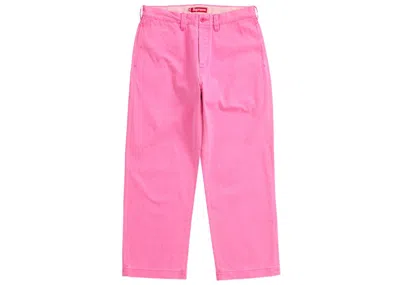 Pre-owned Supreme Men's  Chino Pant (ss24) In Pink