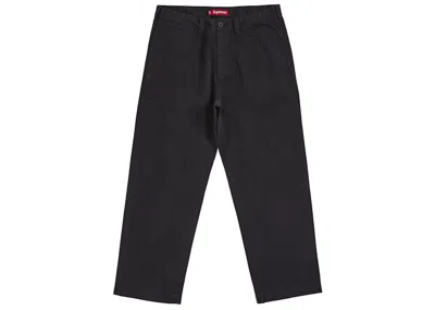 Pre-owned Supreme Men's  Chino Pant (ss25) In Black
