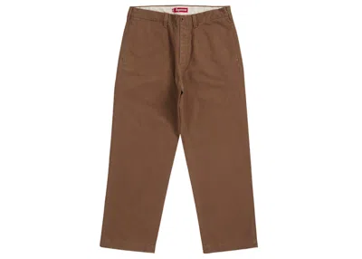 Pre-owned Supreme Men's  Chino Pant (ss25) In Brown