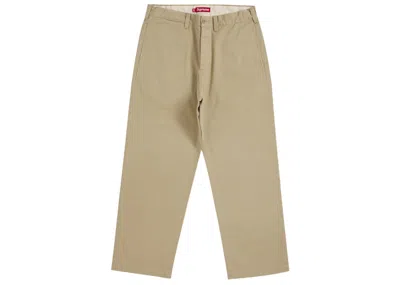 Pre-owned Supreme Men's  Chino Pant (ss25) In Khaki In Brown
