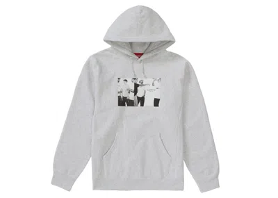 Pre-owned Supreme Men's  Classic Ad Hooded Sweatshirt In Ash Grey