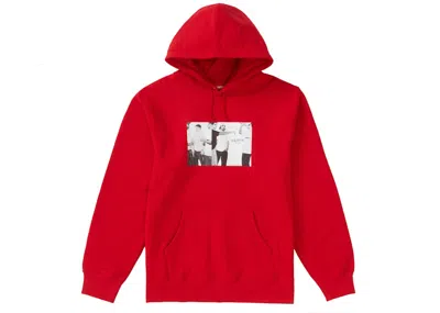 Pre-owned Supreme Men's  Classic Ad Hooded Sweatshirt In Red