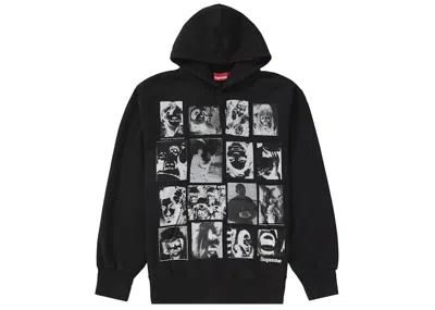 Pre-owned Supreme Men's  Collage Grid Hooded Sweatshirt In Black