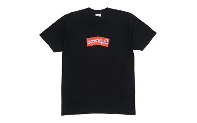 Pre-owned Supreme Men's  Comme Des Garcons Shirt Box Logo Tee In Black