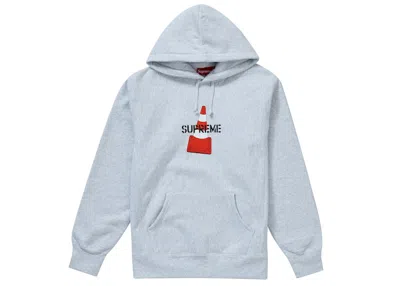 Pre-owned Supreme Men's  Cone Hooded Sweatshirt In Ash Grey