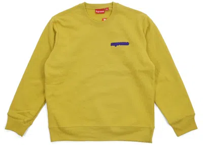 Pre-owned Supreme Men's  Connect Crewneck Sweatshirt In Mustard In Yellow