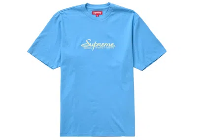 Pre-owned Supreme Men's  Contact Short Sleeve Top In Dusty Blue