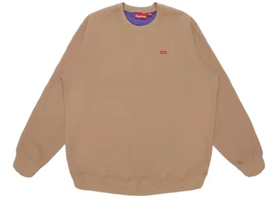 Pre-owned Supreme Men's  Contrast Crewneck Sweatshirt In Light Brown