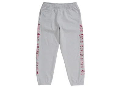Pre-owned Supreme Men's  Contrast Cutout Sweatpant In Heather Grey In Gray