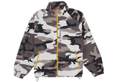 Pre-owned Supreme Men's  Contrast Zip Track Jacket In Snow Camo