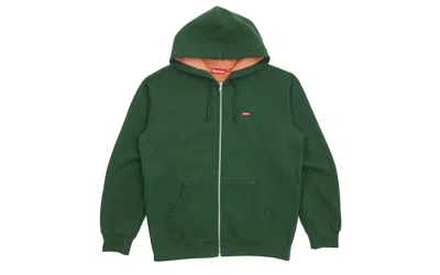 Pre-owned Supreme Men's  Contrast Zip Up Hooded Sweatshirt In Dark Green