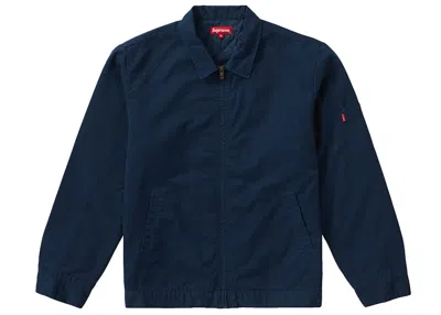 Pre-owned Supreme Men's  Cop Car Embroidered Jacket In Light Navy Blue