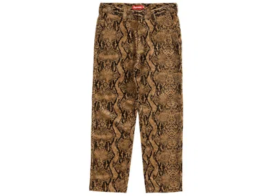 Pre-owned Supreme Men's  Corduroy Flight Pant In Snakeskin