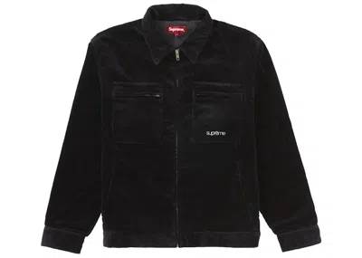 Pre-owned Supreme Men's  Corduroy Zip Jacket In Black