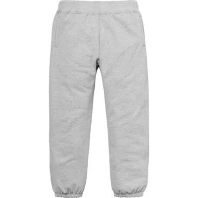 Pre-owned Supreme Men's  Corner Label Sweatpant In Heather Grey In Gray