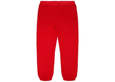 Pre-owned Supreme Men's  Corner Label Sweatpant In Red