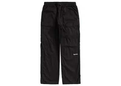 Pre-owned Supreme Men's  Cotton Cinch Pant (fw21) In Black