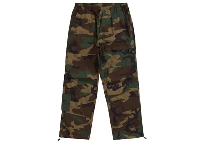 Pre-owned Supreme Men's  Cotton Cinch Pant In Woodland Camo