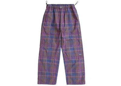 Pre-owned Supreme Men's  Cotton Cinch Pant (ss24) In Plaid In Multi