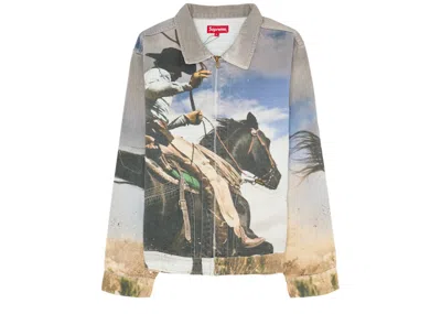 Pre-owned Supreme Men's  Cowboy Denim Work Jacket In Multi