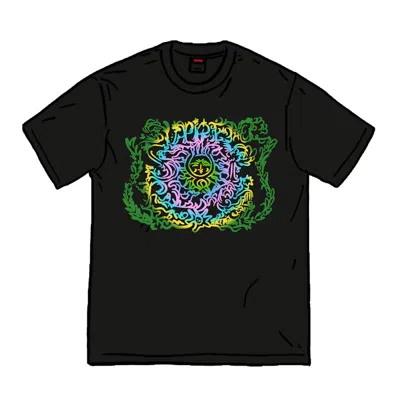 Pre-owned Supreme Men's  Crest Tee Shirt In Black