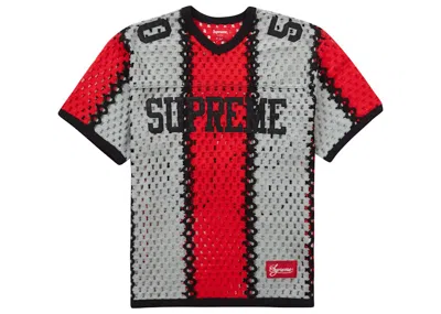 Pre-owned Supreme Men's  Crochet Football Jersey In Black
