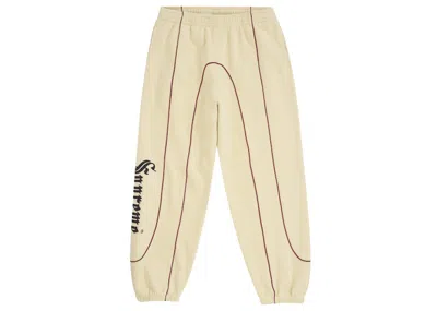 Pre-owned Supreme Men's  Curve Piping Sweatpant In Natural In Brown