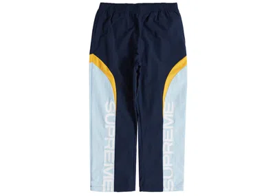 Pre-owned Supreme Men's  Curve Track Pant In Navy Blue