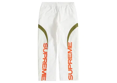 Pre-owned Supreme Men's  Curve Track Pant In White