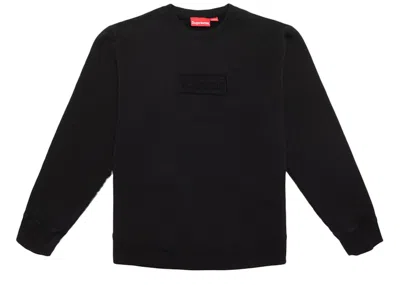 Pre-owned Supreme Men's  Cutout Logo Crewneck Sweatshirt In Black