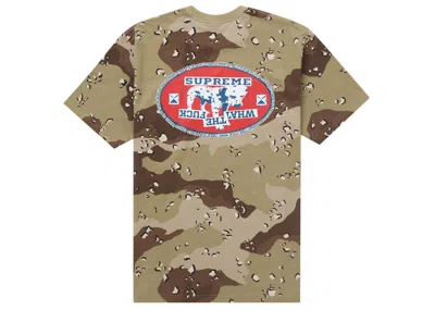 Pre-owned Supreme Men's  Dalmatian Tee Shirt In Choco Camo In Brown