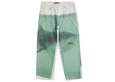 Pre-owned Supreme Men's  Damien Hirst Painter Jean In White