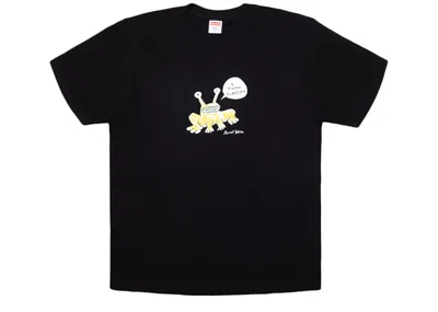 Pre-owned Supreme Men's  Daniel Johnston Frog Tee Shirt In Black
