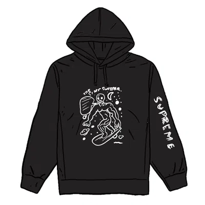 Pre-owned Supreme Men's  Daniel Johnston Hooded Sweatshirt In Black