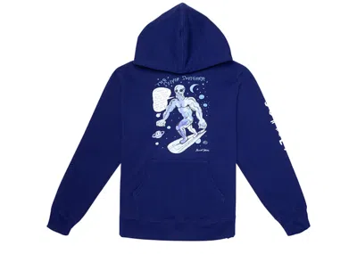 Pre-owned Supreme Men's  Daniel Johnston Hooded Sweatshirt In Dark Royal In Purple