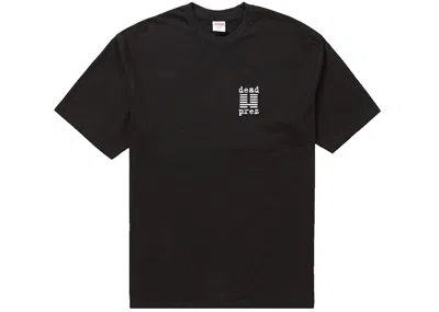 Pre-owned Supreme Men's  Dead Prez Tee Shirt In Black