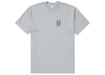 Pre-owned Supreme Men's  Dead Prez Tee Shirt In Heather Grey